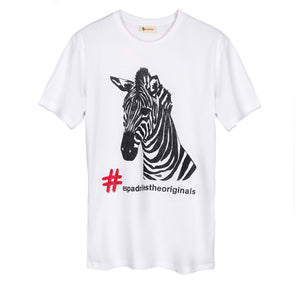 T-SHIRT ZEBRA  BLANCO