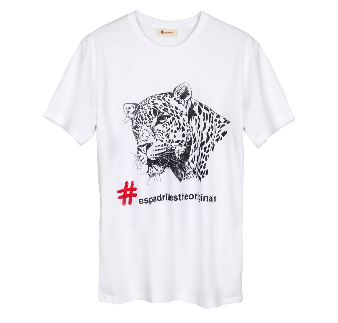 T-SHIRT LEOPARDO  BLANCO